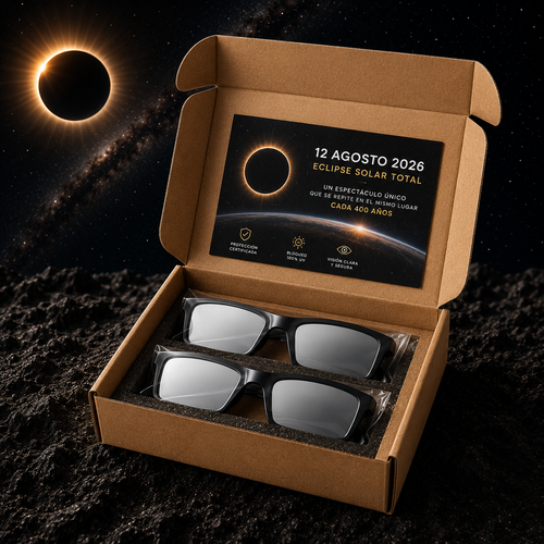 Pack 2 Gafas Eclipse 2026 | Protección Homologada | Edición Especial